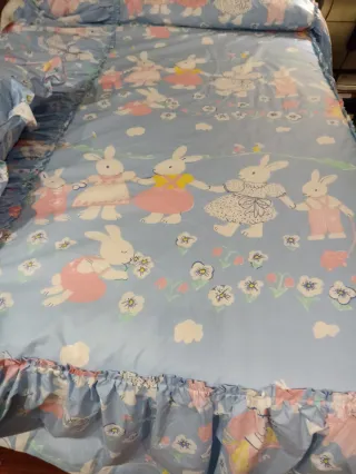 Colcha infantil 90cm conejitos