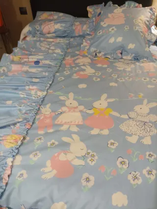 Colcha infantil 90cm conejitos