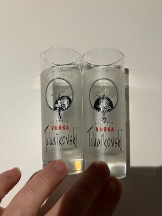 2 Vasos Chupito Vodka Tchaikovski