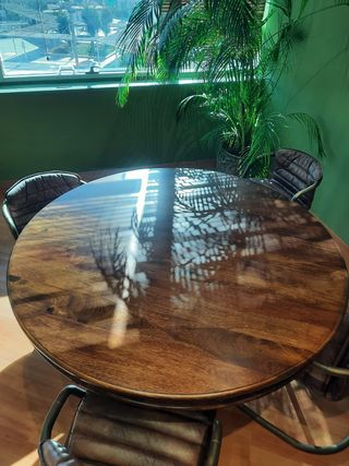 Mesa redonda madera El Corte Inglés