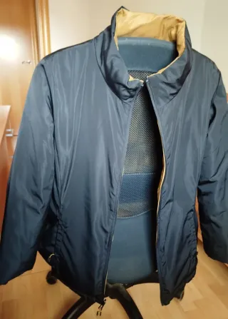 Anorak reversible mujer dorado