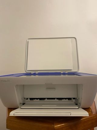 Impresora HP Multifunción Blanca y Azul