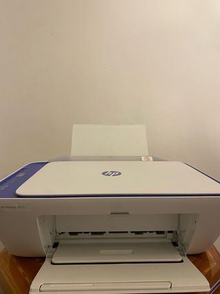 Impresora HP Multifunción Blanca y Azul