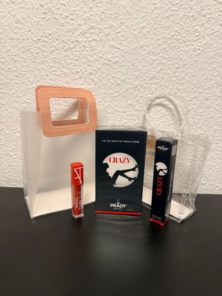 Set de fragancia femenina y labial