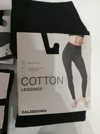 Calzedonia Mallas Algodón Negro Talla M