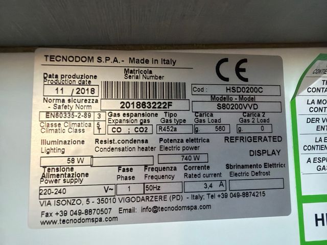 Vitrina expositora refrigerada