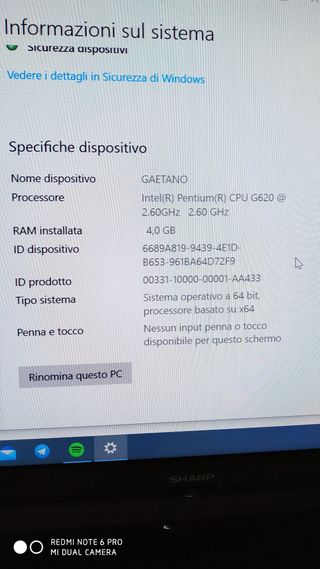 PC Fujitsu Pentium D 2.60GHz - 4GB RAM