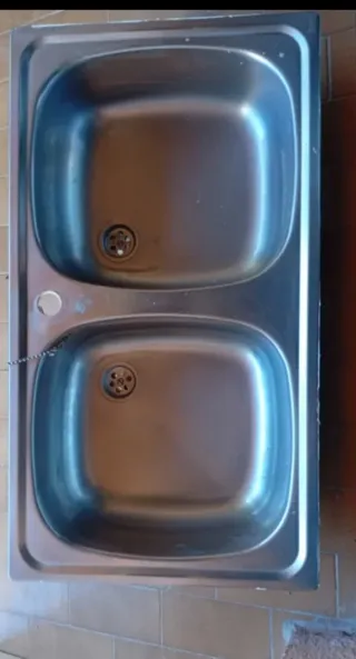 Fregadero Teka 2 senos 80cm