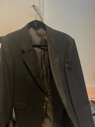 Americana de vestir gris hombre XL