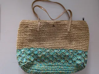 Bolso de verano Dayaday beige y azul