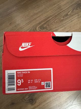 Nike Shox R4 Talla 43 Negro