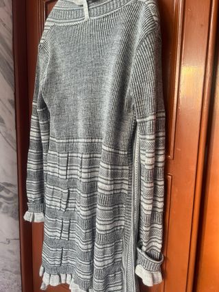Cardigan Blumarine lungo con rouches