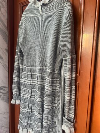 Cardigan Blumarine lungo con rouches