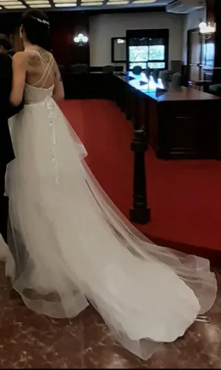 Vestido de Novia Blanco ( regalos cinturón)