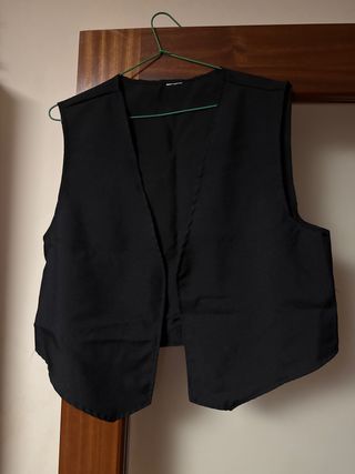 Chaleco negro adulto