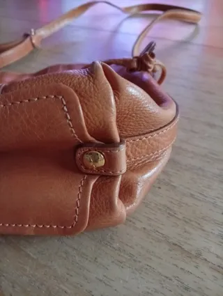 Bolso Piel Bimba y Lola Marrón Dorado