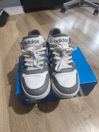 Adidas Bambas Gris/Blanco Talla 39.5