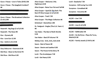 Lote cd's Hard Rock 80s-90s