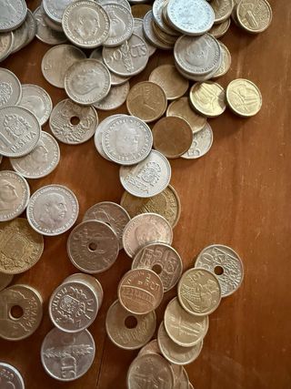 Lote monedas: Pesetas Franco y Juan Carlos I