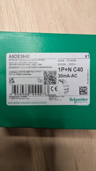 Schneider Electric Acti 9 Interruptor