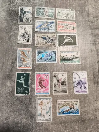 Lote Sellos Francia Deportes