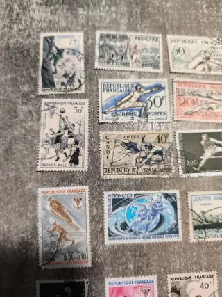 Lote Sellos Francia Deportes