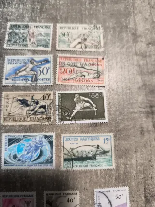 Lote Sellos Francia Deportes