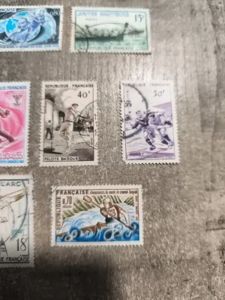 Lote Sellos Francia Deportes