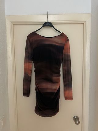 Vestido ZARA acuarela M