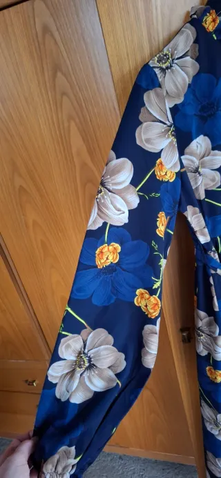 Abito lungo fantasia floreale