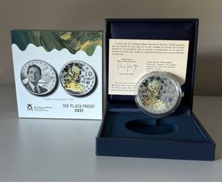 Moneda 10€ Plata Proof España 2021 Dalí