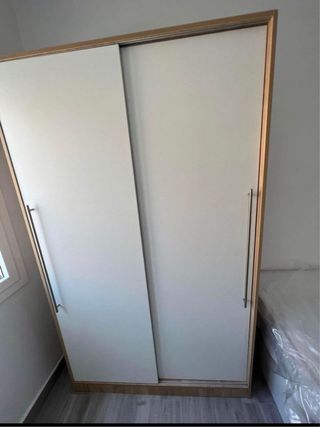 Armario correderos 1.20M blanco