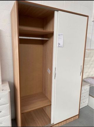 Armario correderos 1.20M blanco