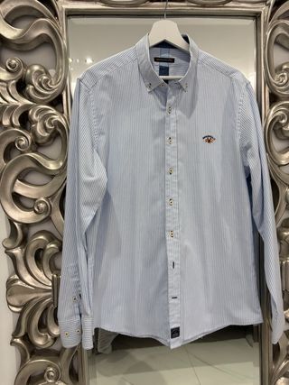 Camisa Paul & Shark Rayas Azul Talla M