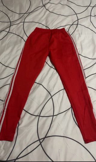 Pantalón deportivo Adidas mujer rojo