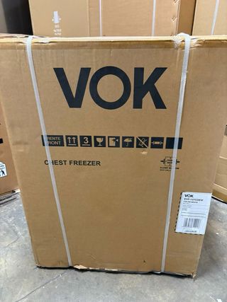 Congelador arcón VOK EVF-1 nuevo con tara