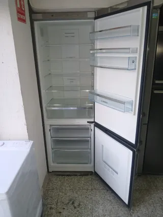 Nevera combi acero inoxidable