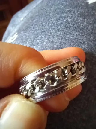 Anillo Acero Eslabones