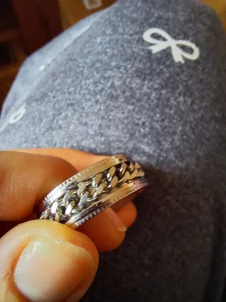 Anillo Acero Eslabones