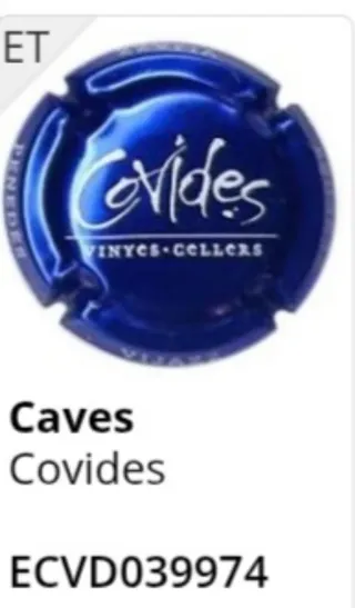 Placa de cava Covides  x. 39974