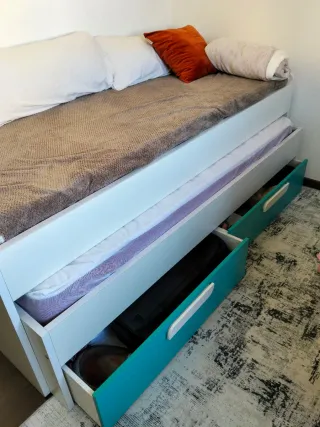 Cama nido con 2 cajones