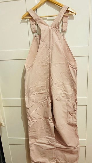 Peto vaquero rosa Mango