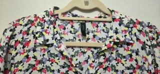 Vestido camisero estampado floral