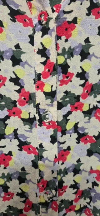 Vestido camisero estampado floral