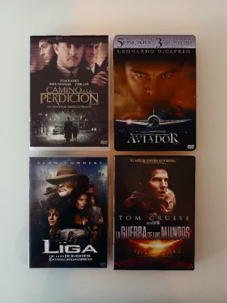 4 Películas DVD: Acción, Crimen, Drama, Sci-Fi