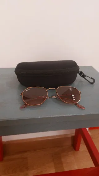 Gafas Ray-Ban Hexagonal Dorado y Rosa