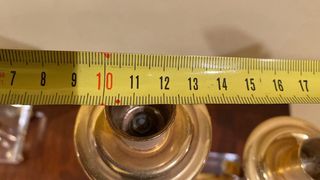 Candelabros Acrílico y Metal Dorado