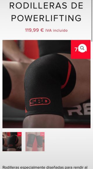 Rodilleras SBD Powerlifting Talla S