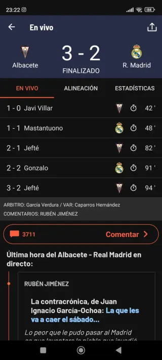 Balón Oficial del Partido Albacete - Real Madrid