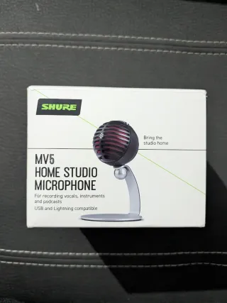 Micrófono Shure MV5 Home Studio NUEVO A ESTRENAR